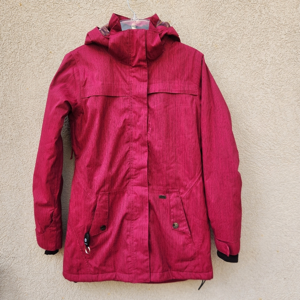 LIQUID Women's Freerider Jacket Small Red 10K Waterproof Outdoors Hood Ski - Picture 3 of 16